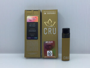 CRU Apple Gelato integrated vaporizer and package